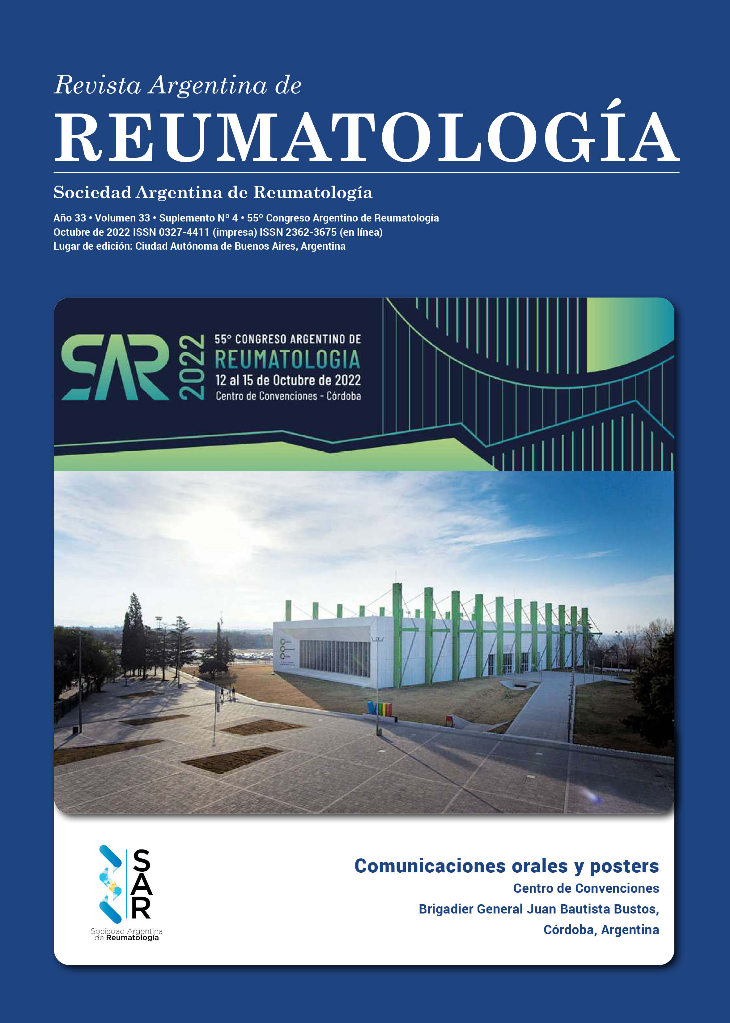 Revista Argentina de Reumatología. Suplemento N° 4. 55° Congreso Argentino de Reumatología